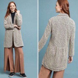 Anthropologie cartonnier Rowan leopard coat Size XS